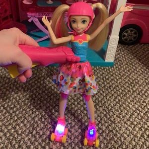 💜SOLD💜 Video Game Hero Roller Skate Barbie LED Light Up Skates